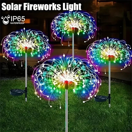 Solar Fireworks Garden Lights 60LED