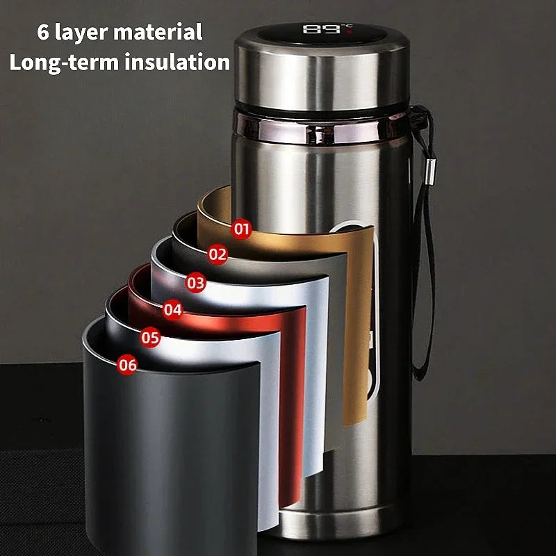 LED Display Stainless Steel Thermos