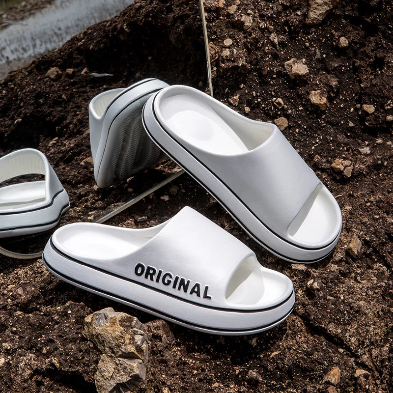 Feslishoet Women Letter Slippers