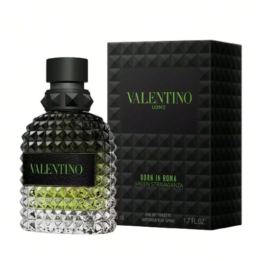 Valentino Born In Roma Green Stravaganza Men's EDT 1.7 Oz