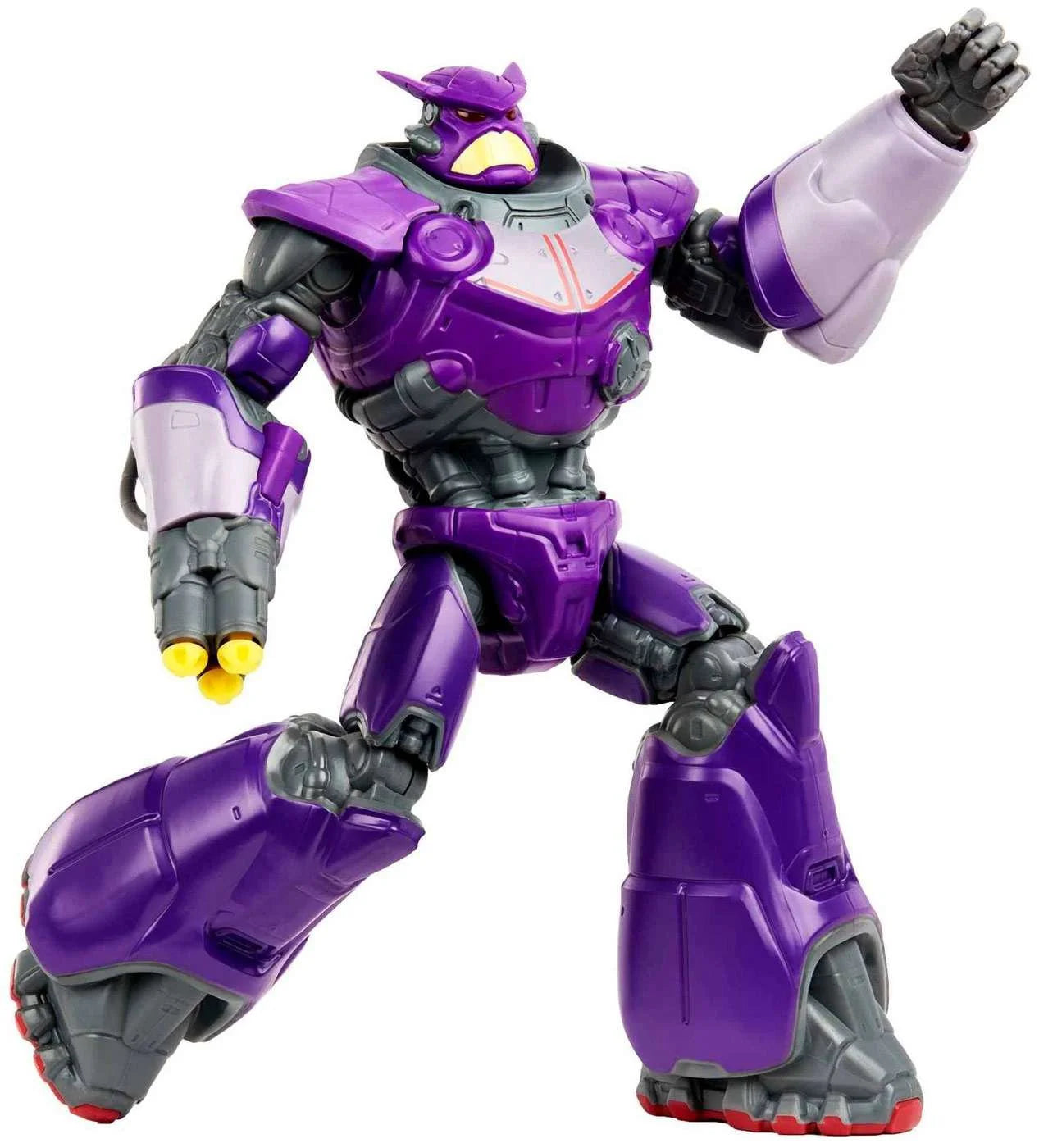 Disney Pixar Lightyear Large Scale Blaster Attack Zurg Action Figure, 12 Inch Scale, 11 Movable Joints, Lights Sounds Blaster Projectiles