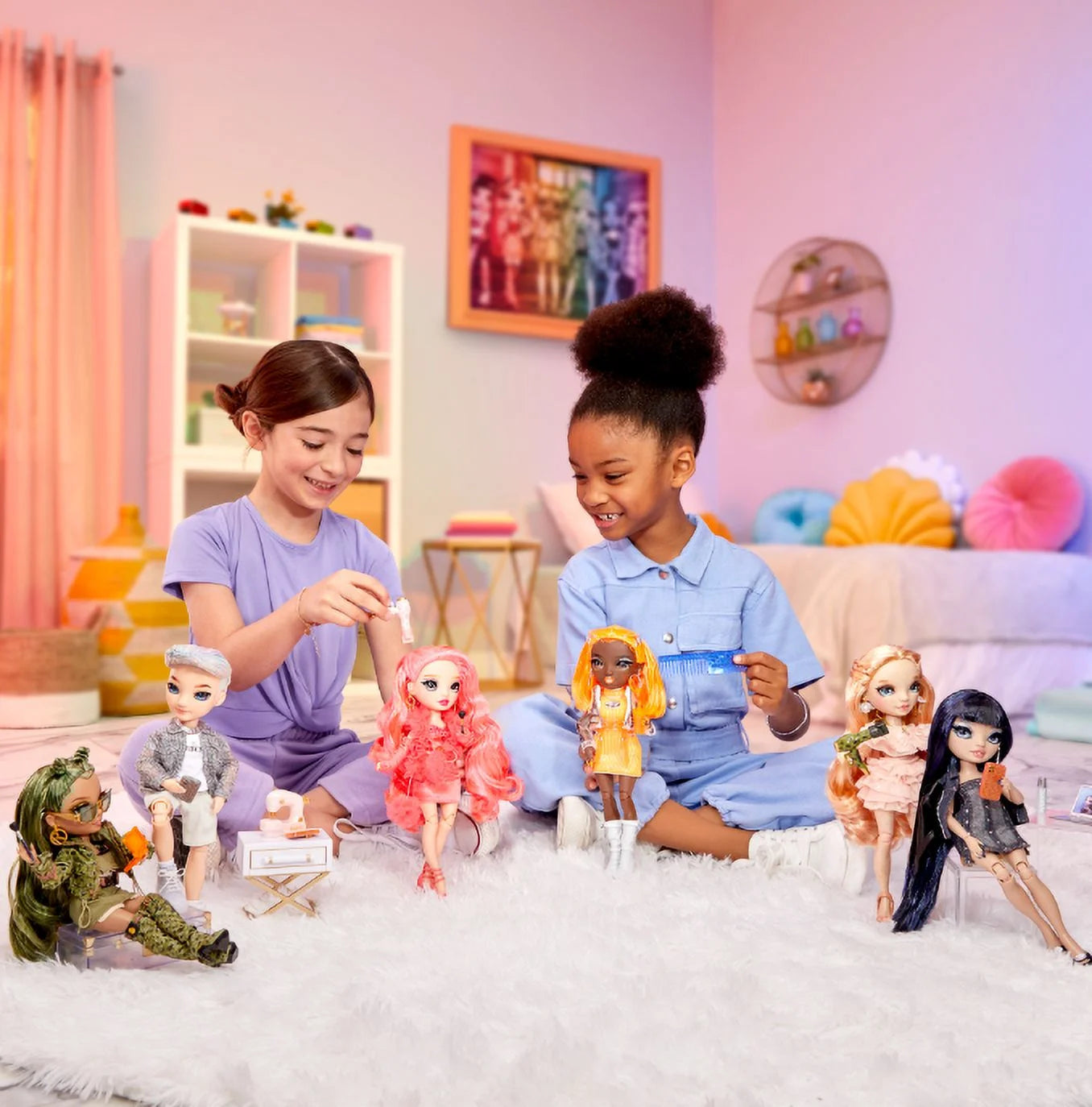 Aidan- Purple Boy Fashion Doll. Fashionable Outfit & 10+ Colorful Play Accessories. Great Gift for Kids 4-12 Years Old and Collectors.